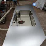 Stainless Steel Cabinets & Solid-Surface Countertops Custom Stainless Steel Cabinets & Solid-Surface Countertops