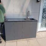 Stainless Steel Cabinets & Solid-Surface Countertops Custom Stainless Steel Cabinets & Solid-Surface Countertops