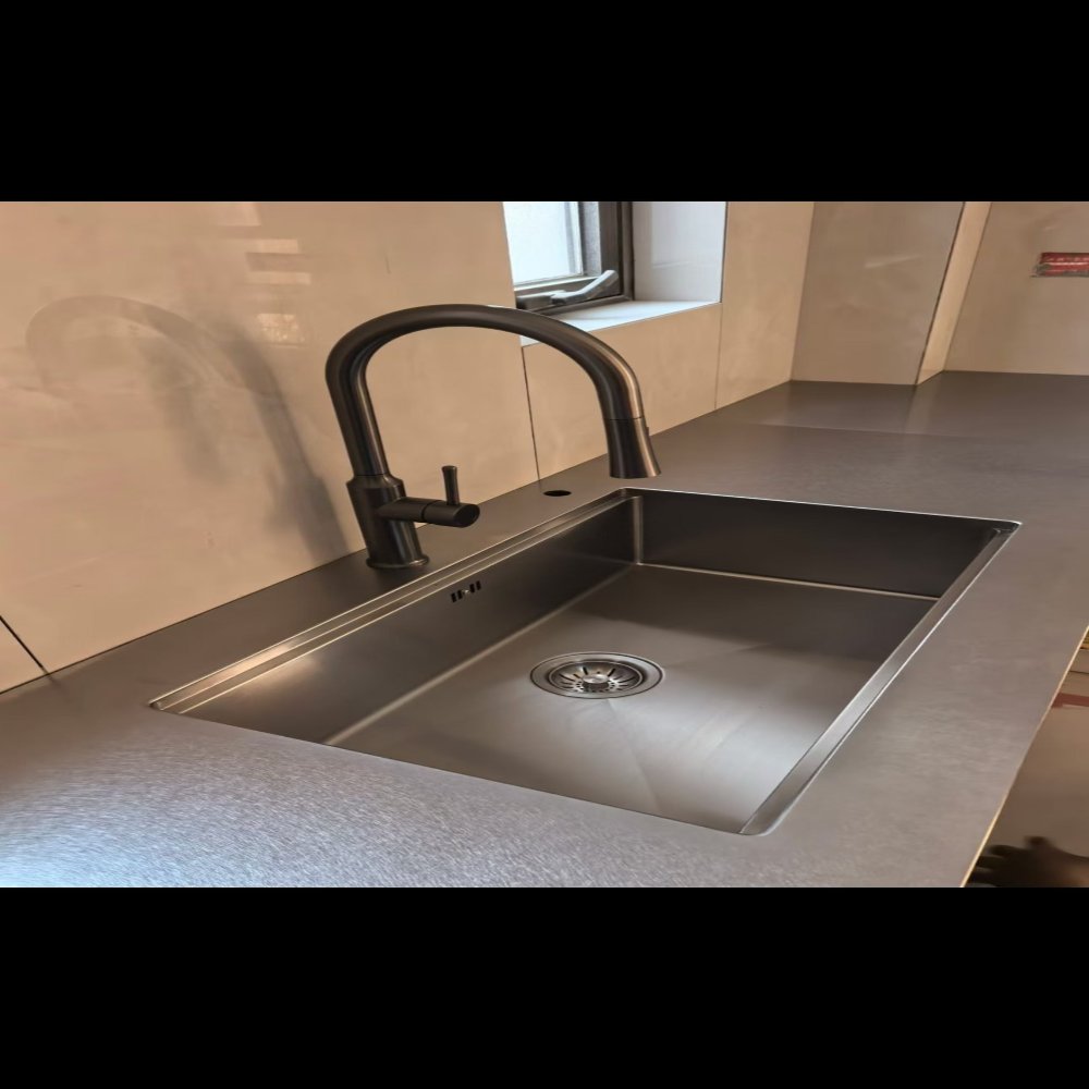 Stainless Steel Cabinets & Solid-Surface Countertops Custom Stainless Steel Cabinets & Solid-Surface Countertops
